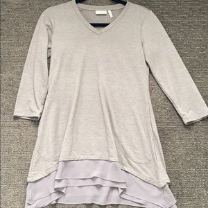 LOGO by Lori Goldstein asymmetrical hem top